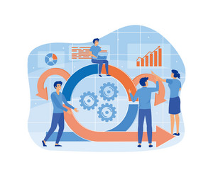 agile development methodology business concept vector image
