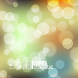 Bright background with bokeh effect vector