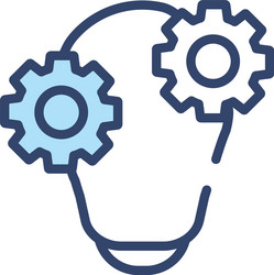 concept 2 colored icon simple line element vector image