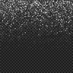 Falling snow isolated on transparent background Vector Image