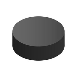 Puck isometric 3d icon vector