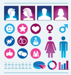 Woman Man Infographics Vector Images (over 14,000)