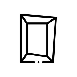 frame icon thin linear style design isolated vector image