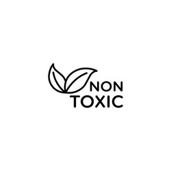 non toxic line art icon design template vector