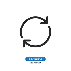 Reload icon vector