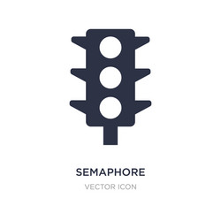 semaphore icon on white background simple element vector image