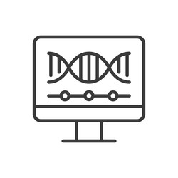 smart farming modifications icon in line design vector image
