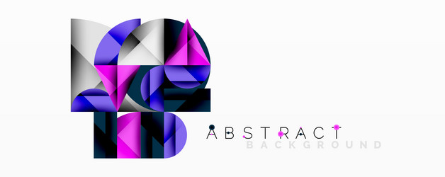 abstract geometric design with intersecting vector image