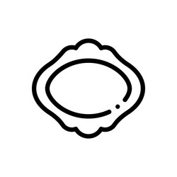 frame icon thin linear style design isolated vector image