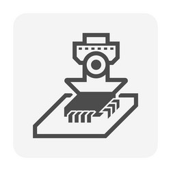 Robot hand icon vector