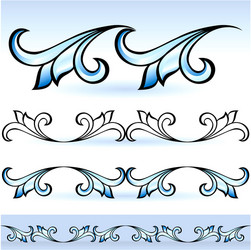 abstract form set vector image