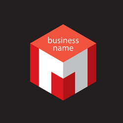 Logo red cube Royalty Free Vector Image - VectorStock