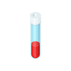 blood in test tube vector