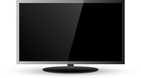 frame of tv empty led monitor computer vector image