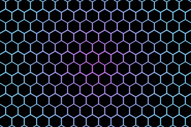 geometric hexagon shape gradient color pattern vector image