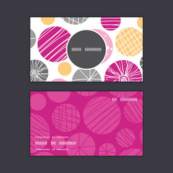 Abstract textured bubbles vertical round frame vector