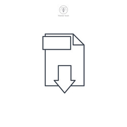 document pdf format file icon symbol isolated vector image