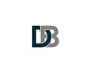 Abstract letter bd db unique logo design Vector Image