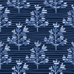 simple doodle seamless pattern with branch vector image