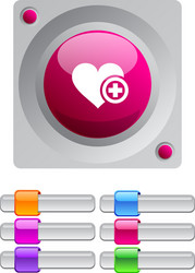 add to vavorite color round button vector image