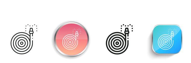 ceiling icon thin linear regular and button style vector image