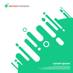 Plain Green Abstract Background with Circles vector image
