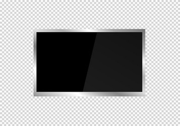 frame of tv empty led monitor computer vector image