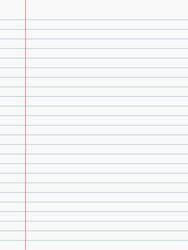 Plain Notebook Paper Background vector image