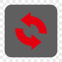 refresh rounded square button vector