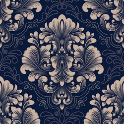 damask seamless pattern element classical vector image