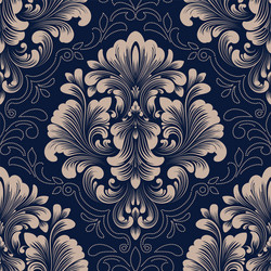 Damask seamless pattern element classical vector