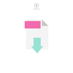 document pdf format file icon symbol isolated vector image