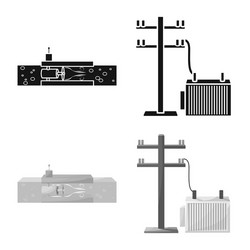 isolated object source and environment sign vector