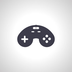 Joystick simple icon gamepad isolated Royalty Free Vector