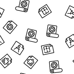 technical documentation seamless pattern vector image