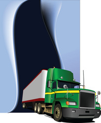 Truck background Royalty Free Vector Image - VectorStock