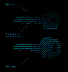 binary code password safety tool vector image