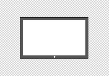 frame of tv empty led monitor computer vector image