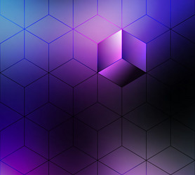 abstract cubes pattern blurred background vector image