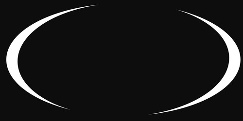 oval ellipse empty blank circular banner shape vector image