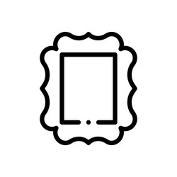 frame icon thin linear style design isolated vector image