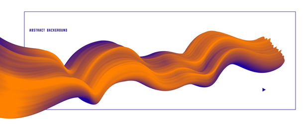 gradient color 3d fluid shape abstract background vector image