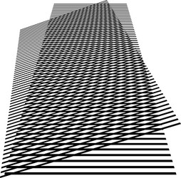 3d moire grid mesh tilted skew intersecting lines vector image