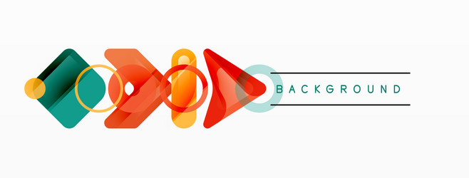 abstract triangles and square minimal geometric vector image