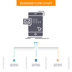Bulk dialog instant mail message business flow vector