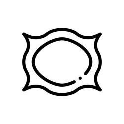 frame icon thin linear style design isolated vector image