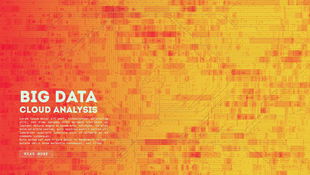 Big data cloud computing blockchain visualiztion vector