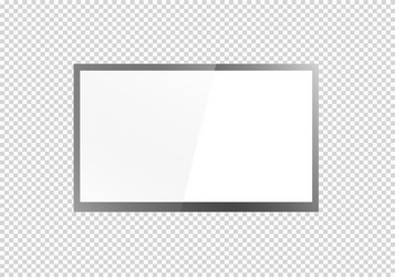 frame of tv empty led monitor computer vector image