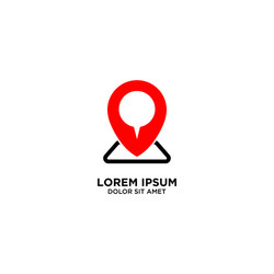 Map location pointer navigation pin sign isolated vector