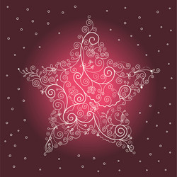 Christmas star Royalty Free Vector Image - VectorStock